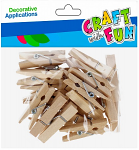 ΧΕΙΡΟΤΕΧΝΙΑΣ CRAFT WITH FUN  ΞΥΛΙΝΑ 3,5ΕΚ 24ΤΕΜ.