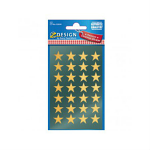 STICKERS AVERY CHRISMTAS STARS GOLD